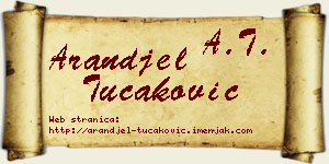 Aranđel Tucaković vizit kartica